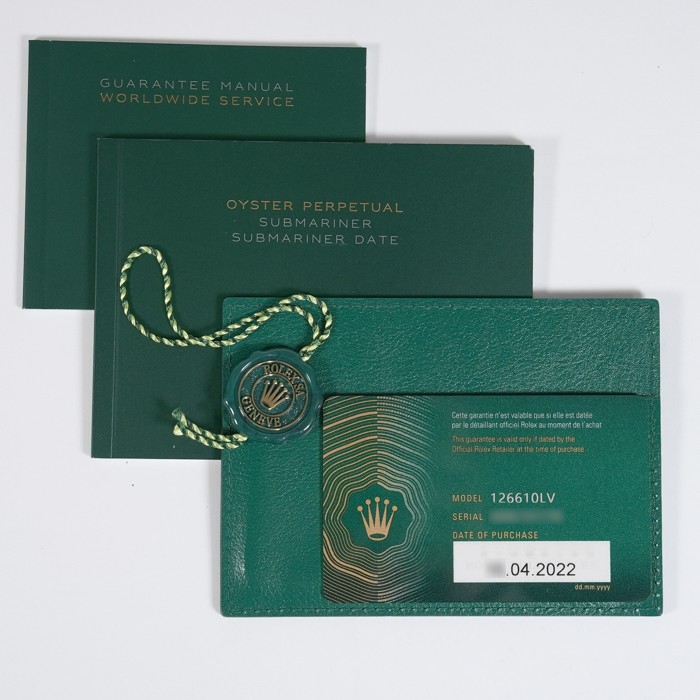 ROLEX Submariner Date 41 126610LV Warranty 2022 Box/Paper