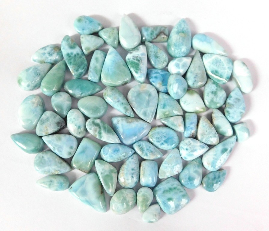 Sky Blue Larimar Loose gemstones Fancy Jewelry Making Wholesale Lot 71252