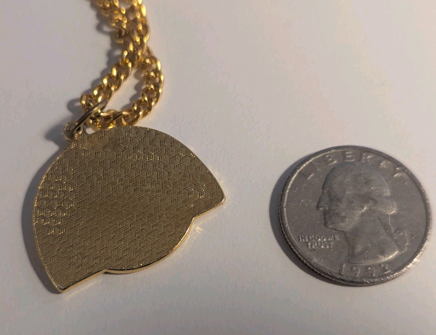 Chibi Maruko-chan Necklace Gold Colored 24″ inch Chain Anime Manga Character