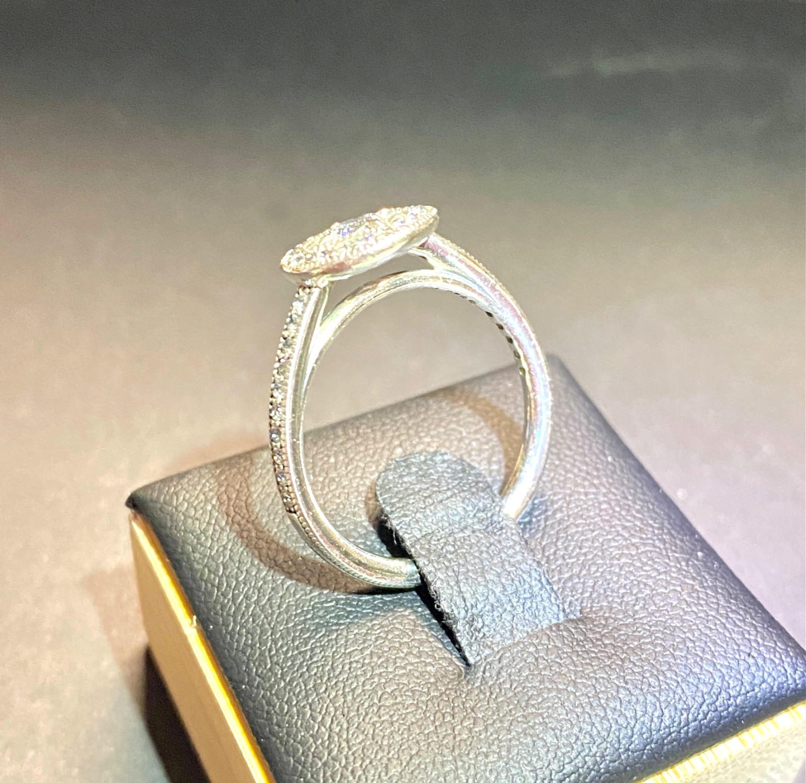 Vintage Sterling Silver Pandora Allure CZ Ring Size 8.5 8 1/2