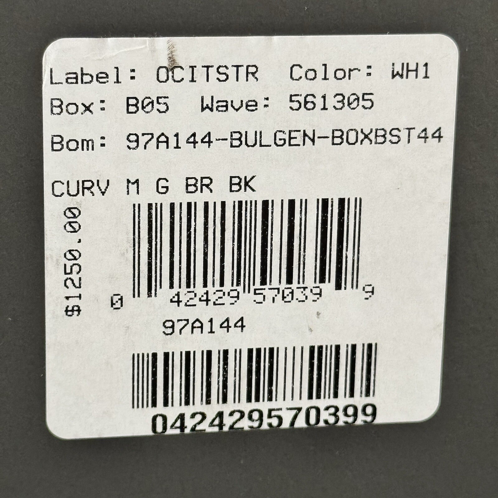 Bulova Curv Black Dial Men’s Watch – 97A144 Gold Tone Stainless