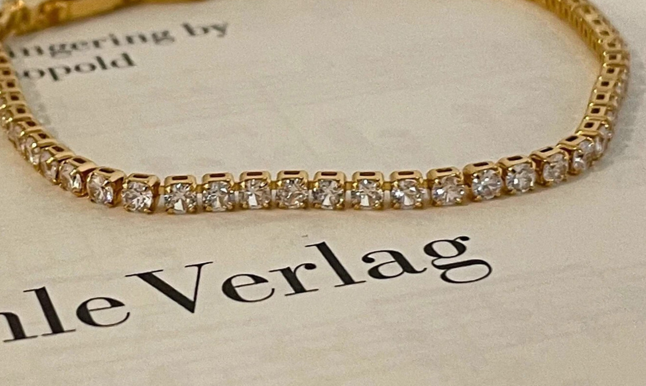 Genuine Natural Diamond Beautiful GH/SI-I2 Tennis Bracelet In 14k Yellow Gold