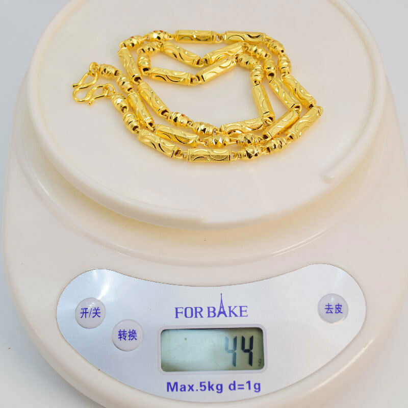 2022 Men’s Chain 22K 23K 24K Thai Baht Gold Filled Yellow GP Necklace Jewelry