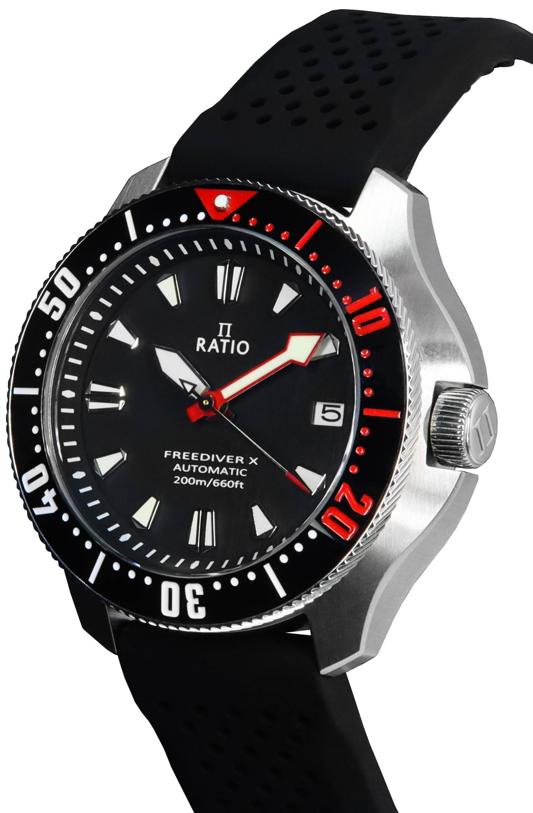 Ratio FreeDiver X Marine Black Ceramic Inlay Automatic RTX001 200M Men’s Watch