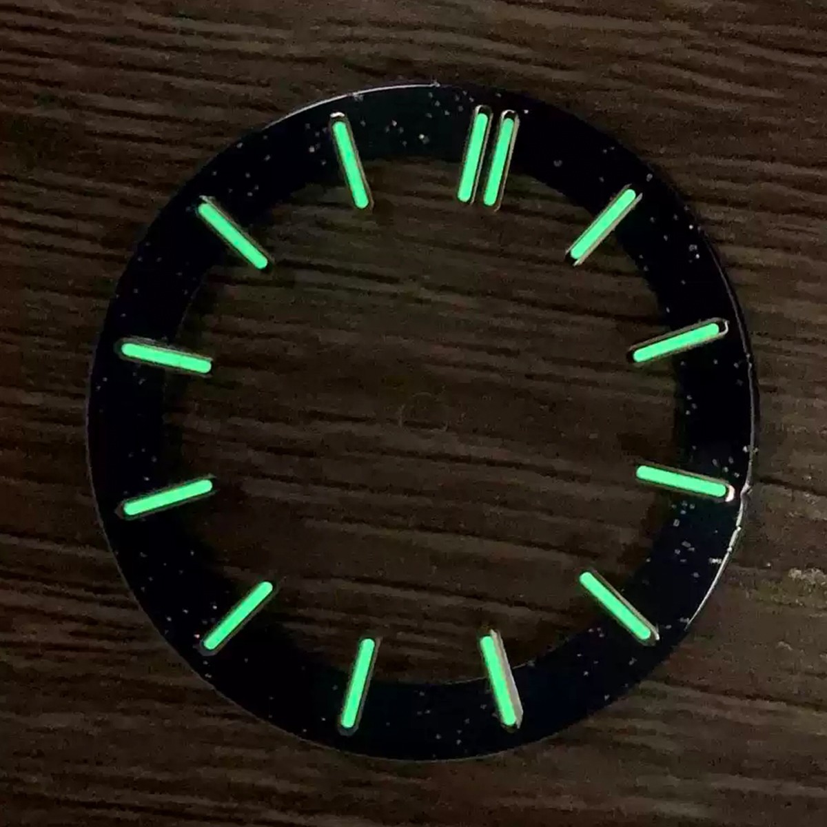 31.8mm Skeleton Dial for NH70 Movement Luminous Hollow Dial Ring Watch Parts