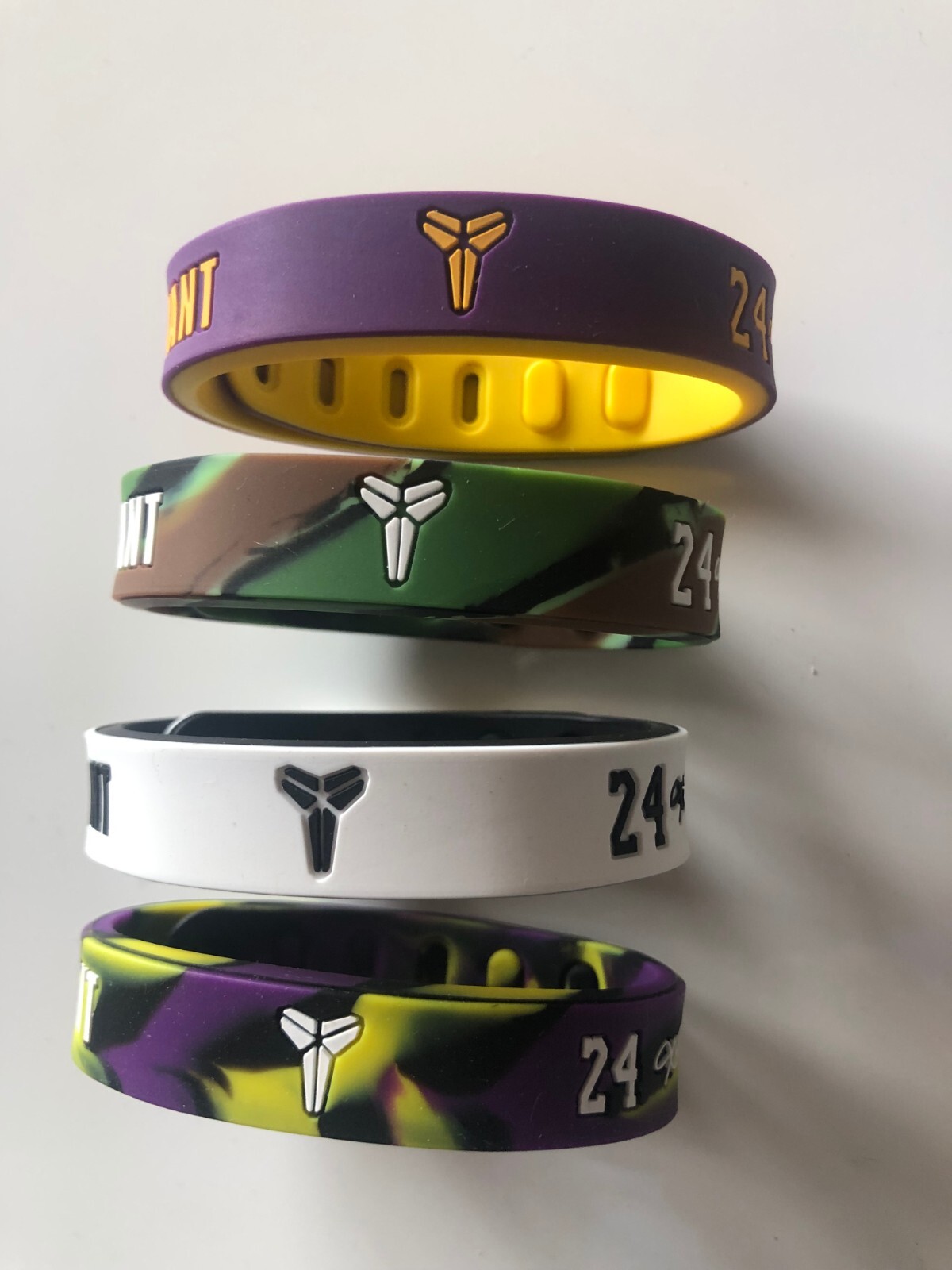 Basketball Bracelet Silicone adjustable Wristband Rubber Kobe Bryant BRACELET
