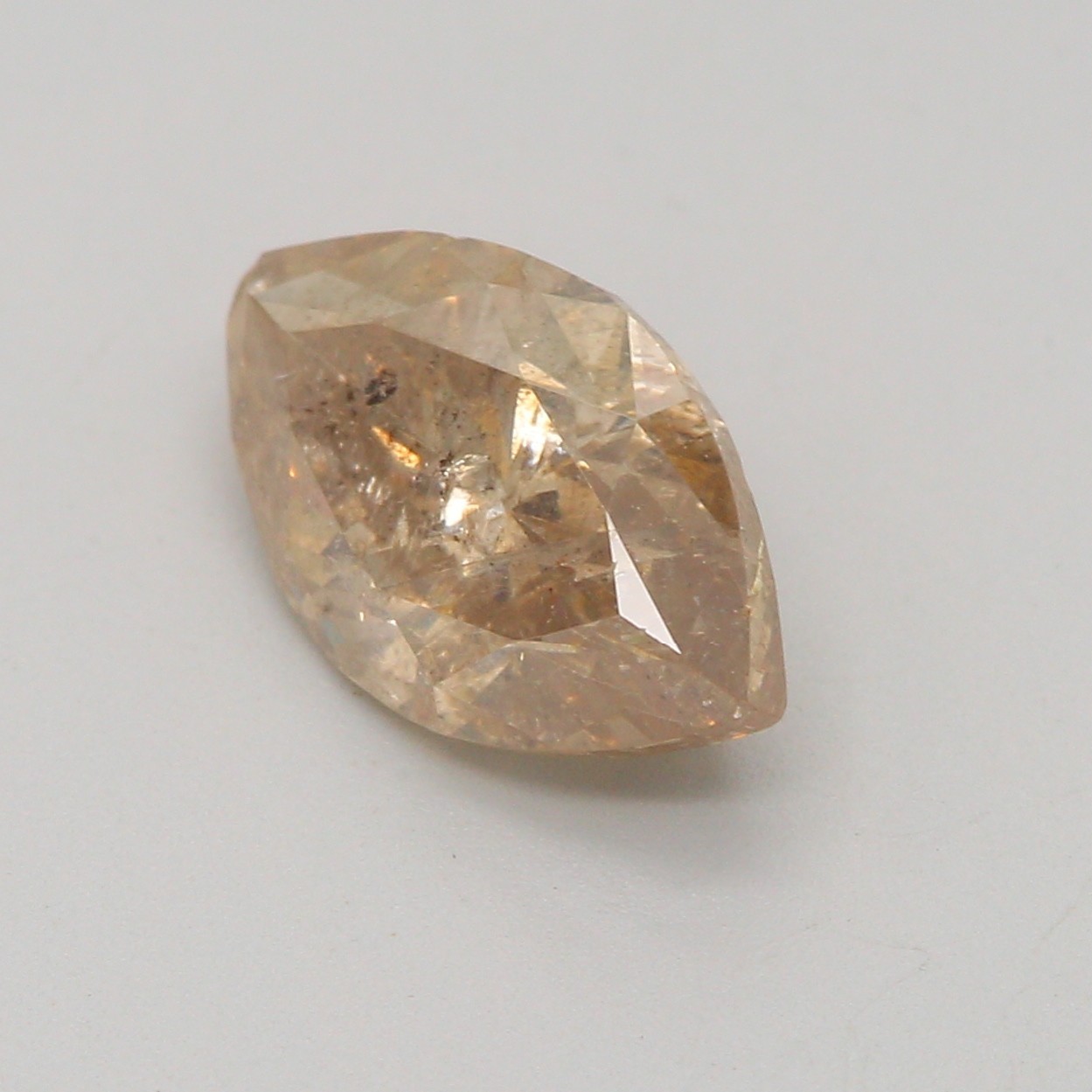 fancy light brown marquise shape loose diamond