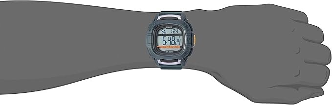 Timex Men’s TW5M26700 Command 47mm Gray Silicone Strap Watch