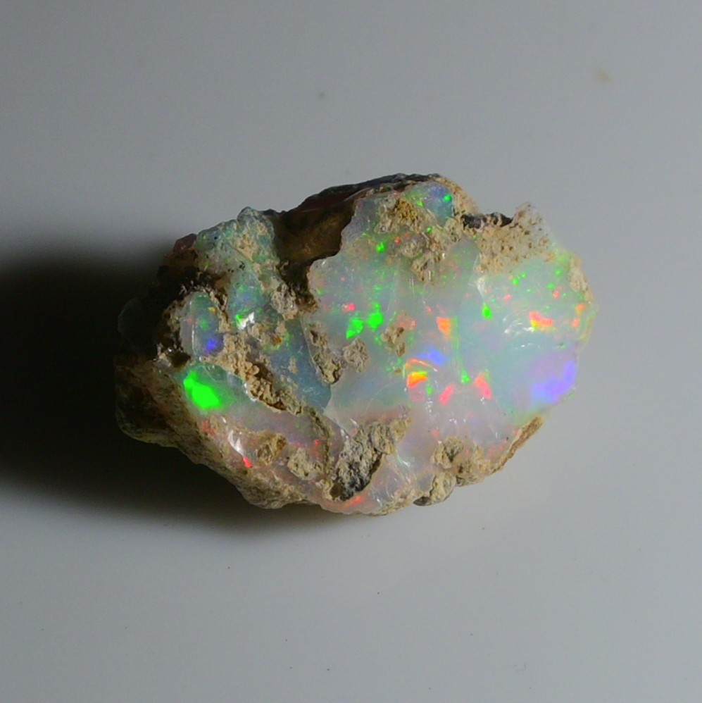24.90 Ct Smooth White Ethiopian Opal Rough, Ideal for Jewelry – Natural Raw Opal