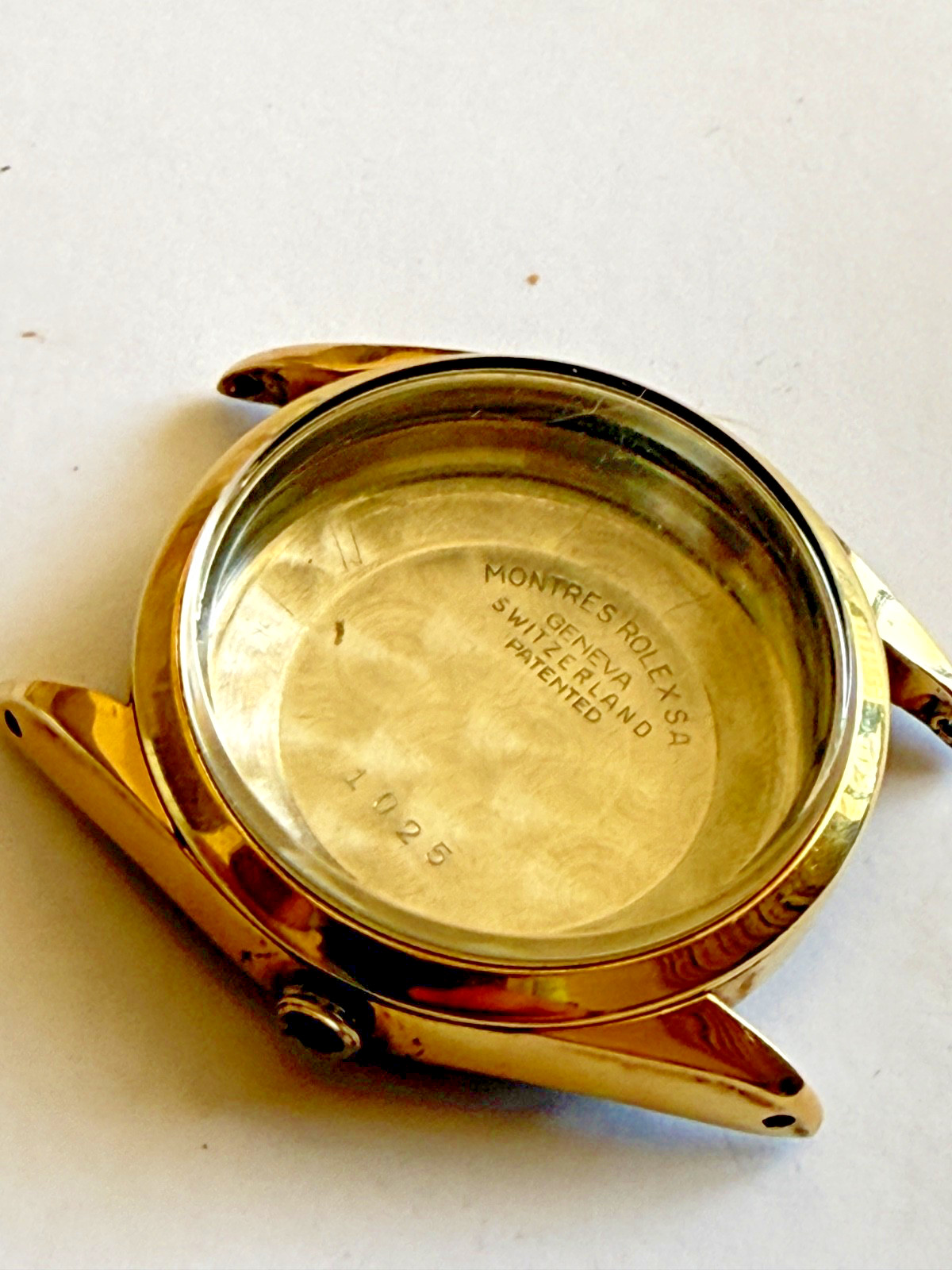 Rolex Oyster Perpetual ref 1025 14k Gold Capped SS Case 34MM used condition