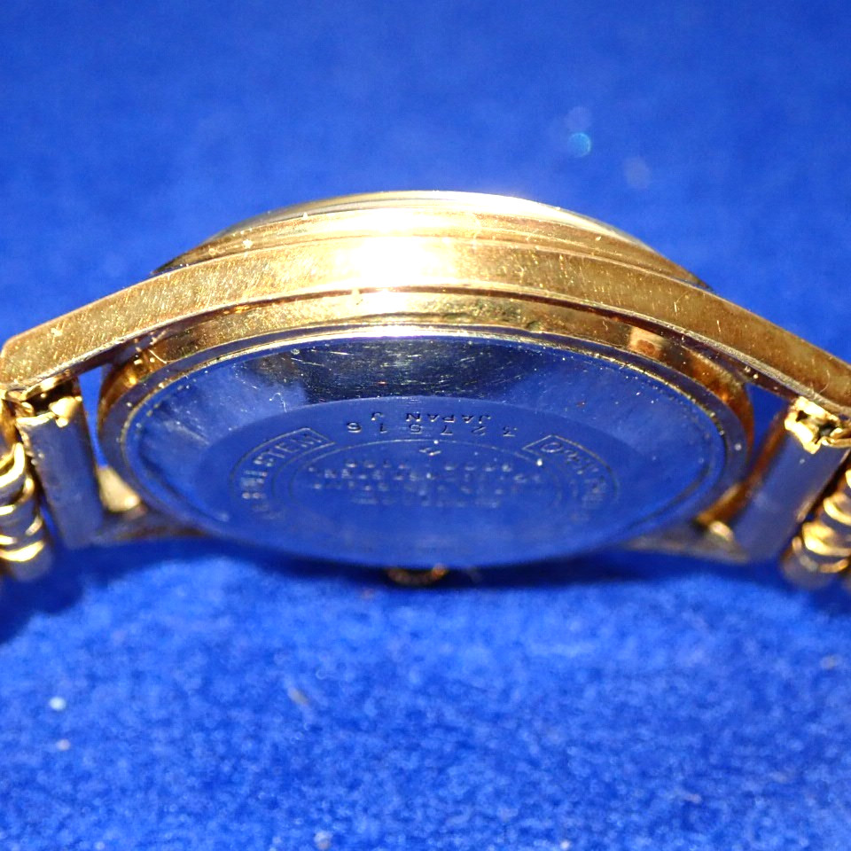 SEIKO Vintage 1973 JDM Load Matic 25J 5606-7010 Day Date KANJI Sunray Dial 37mm