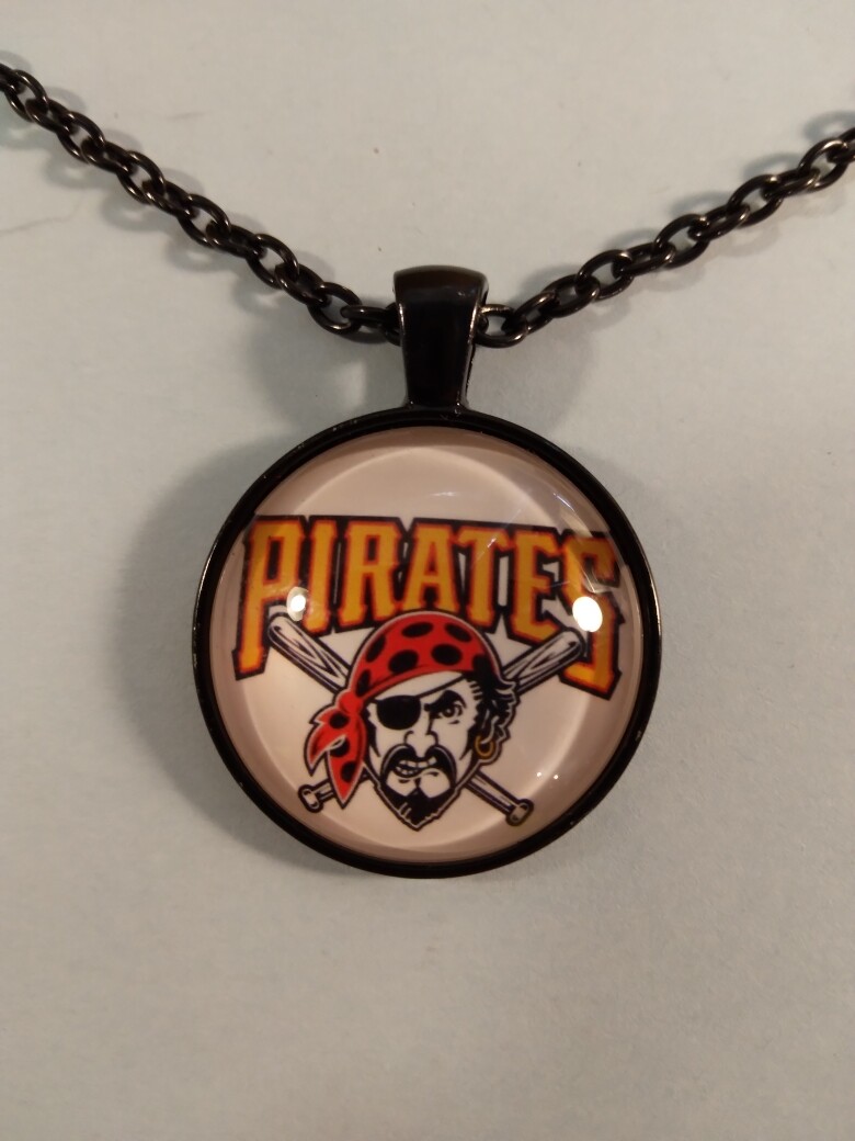 Pirates pendant on 19 1/2 inch BlackNecklace 249092