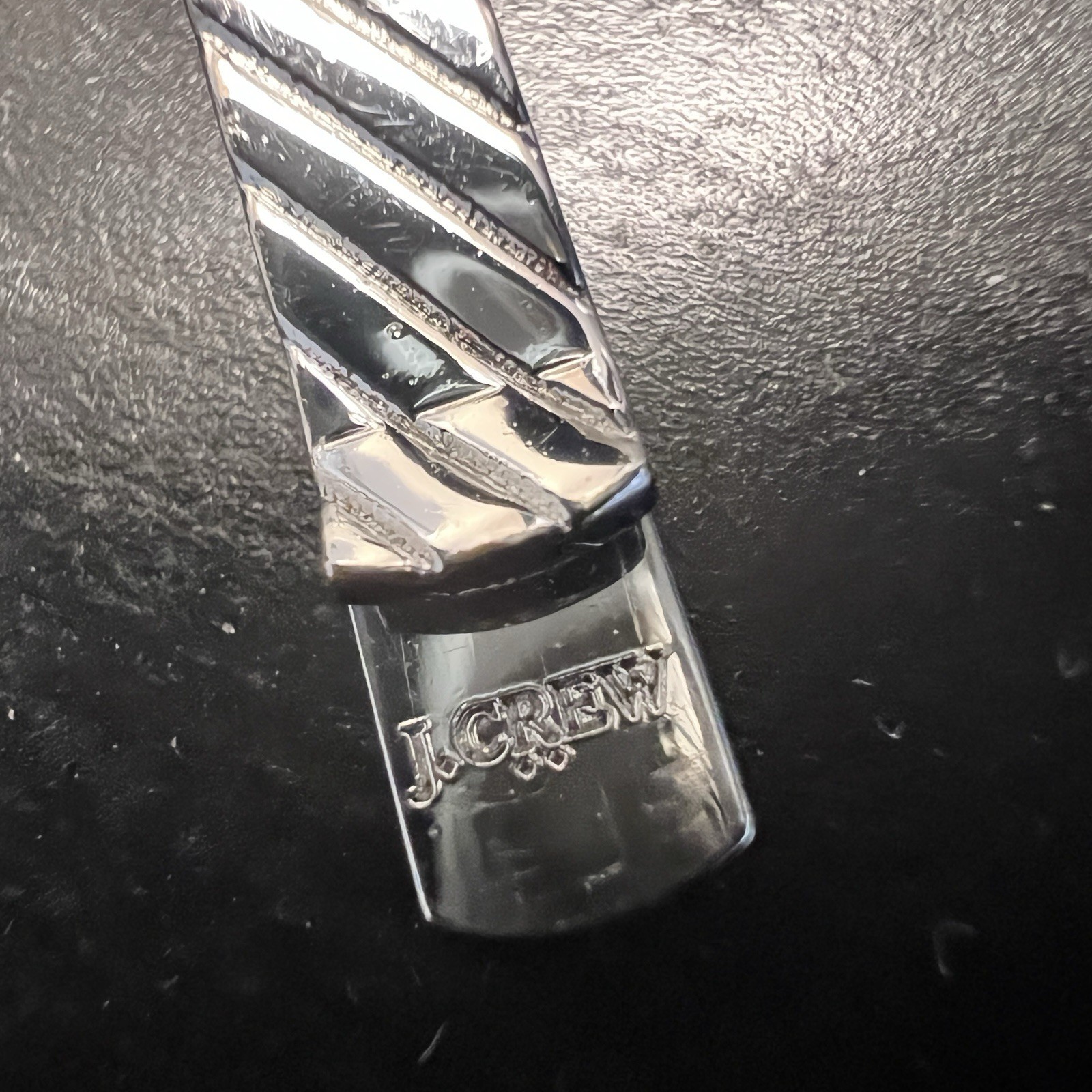 Vtg Men’s Tie Clip Bar Lot Of 4 Banana Republic J Crew Speidel Silver Gold Tone
