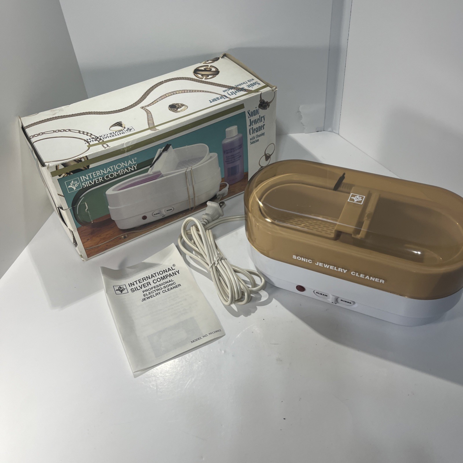 VTG Sonic Jewelry Cleaner Machine, International Silver Company Electric Washer
