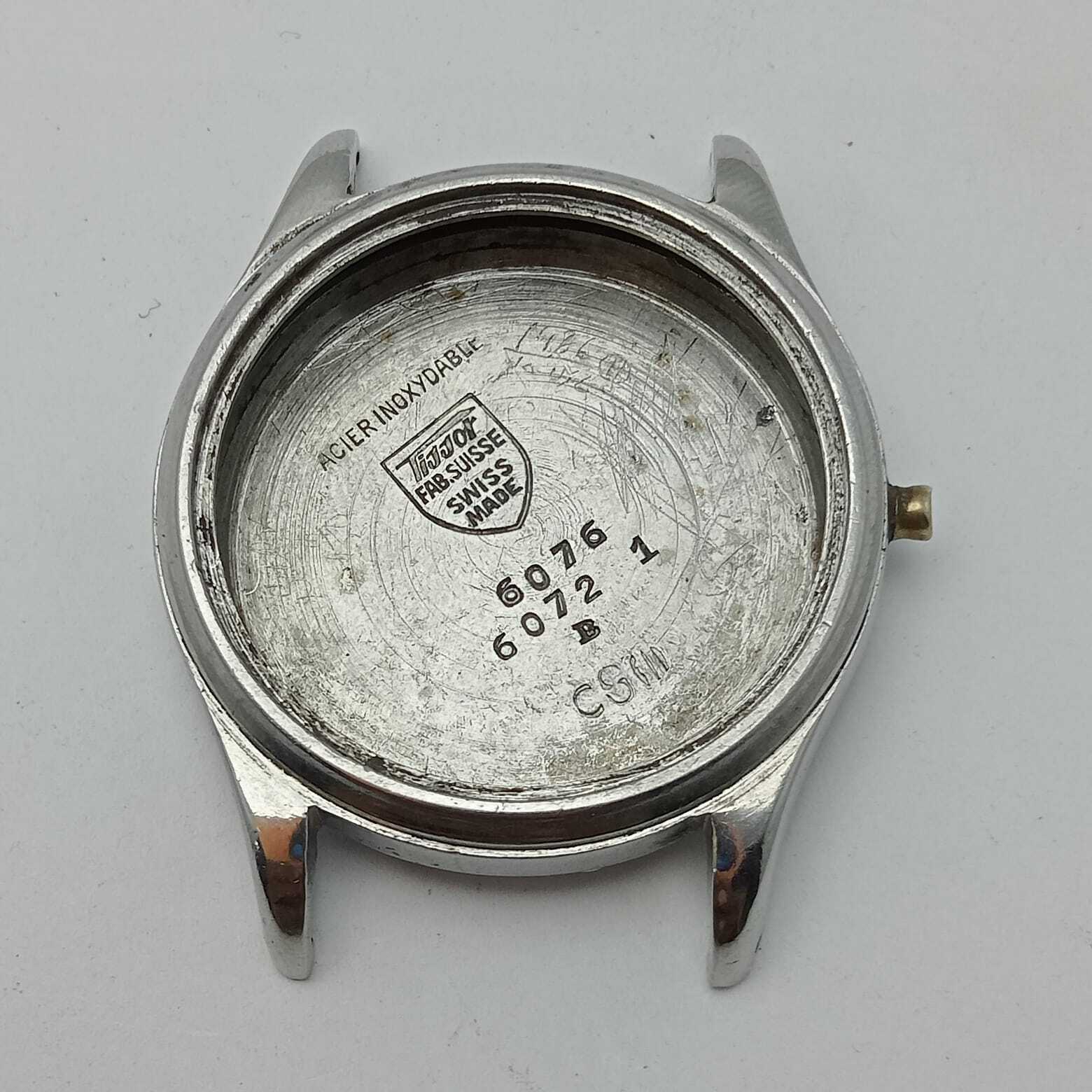Tissot 6072 1 Antimagnetique 6076 Vintage Watch Case For Parts ALM164ARL5