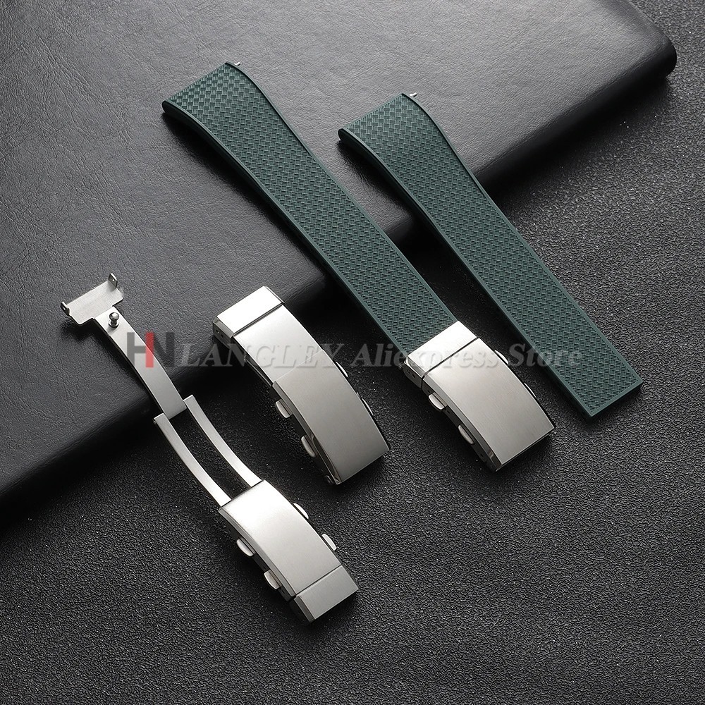 Watch Buckle Clasp Stainless Steel 316L Double Lock 14mm 16mm 18mm 20mm 22mm