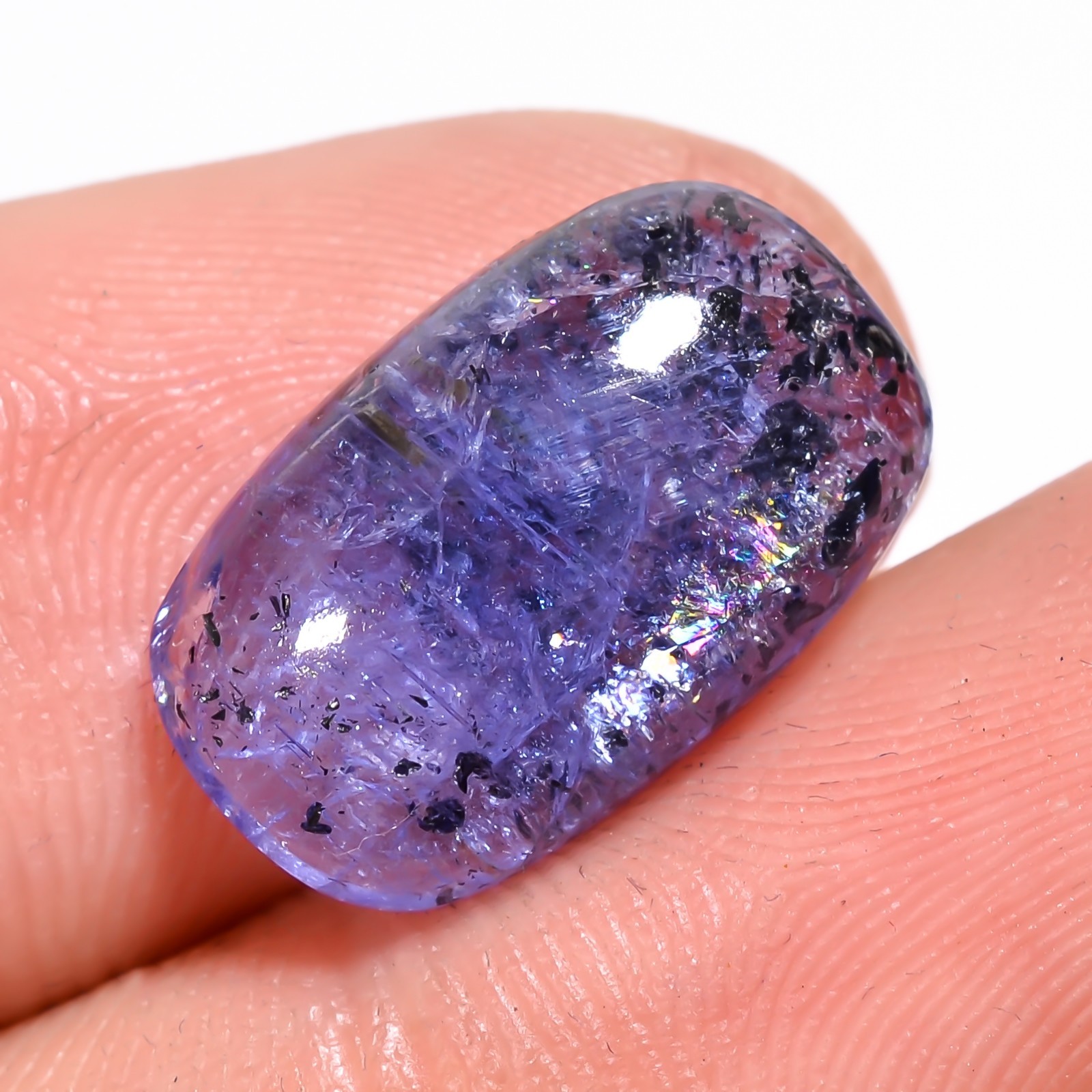 6.90 Cts Real Natural TANZANITE Cushion Healing 9x15x4 mm Top Gemstone TP485
