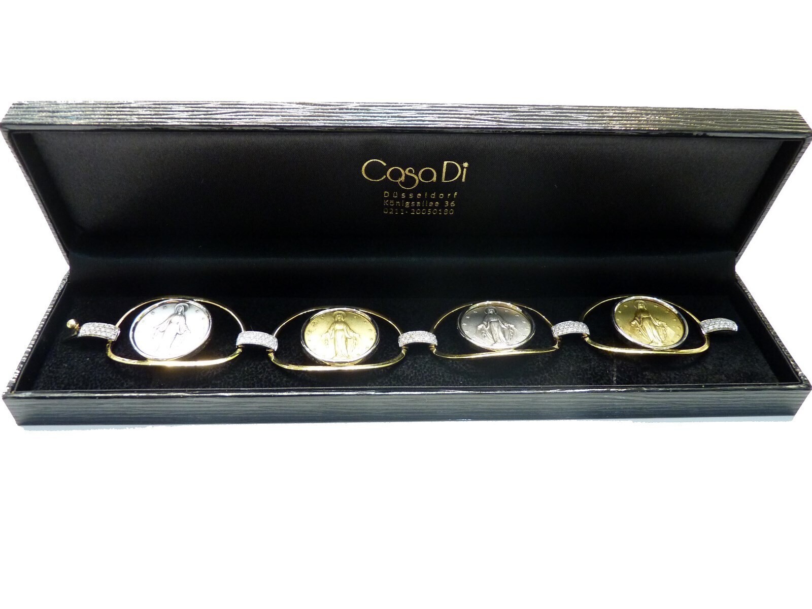 Madonna bracelet diamonds/brilliant 1.20ct 750 18K two-tone gold length 19.5cm