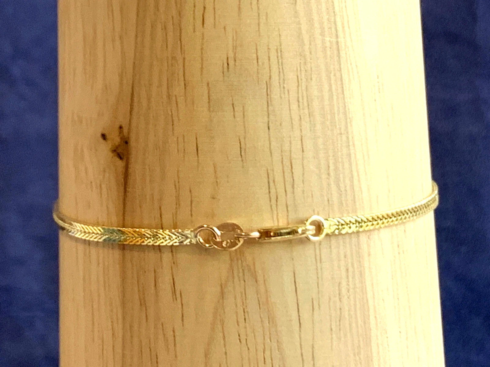 14K Yellow Gold Finish Oval Cut Simulated Pink Sapphire Women Chain Barcelet