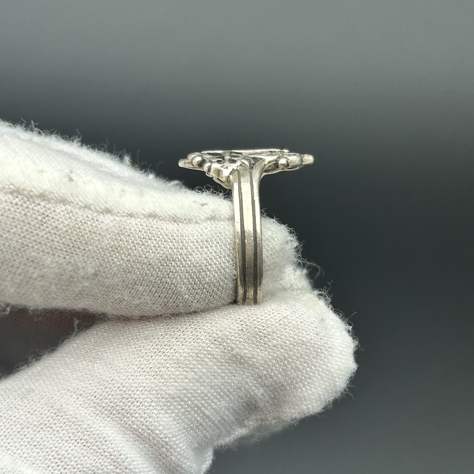 Sterling Silver Cross Ring Size 7 Solid .925 Gothic Religious 3.29g