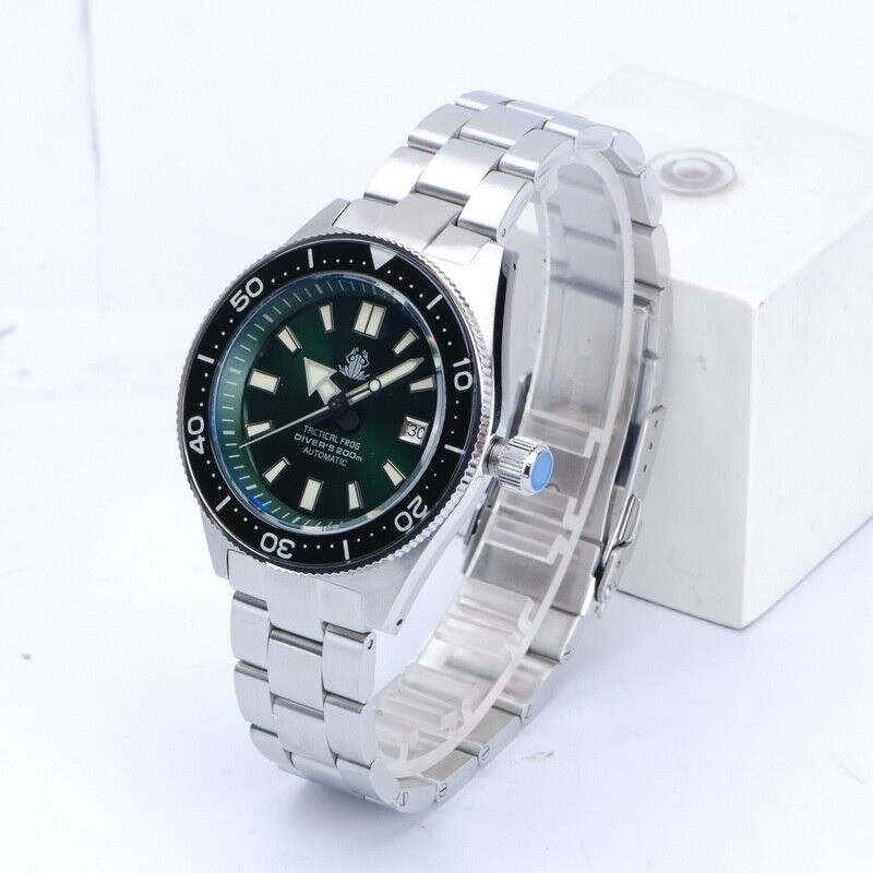 TACTICAL FROG 62MAS NH35A Diver 200M Automatic Mechanical Watch 316L 43mm C3