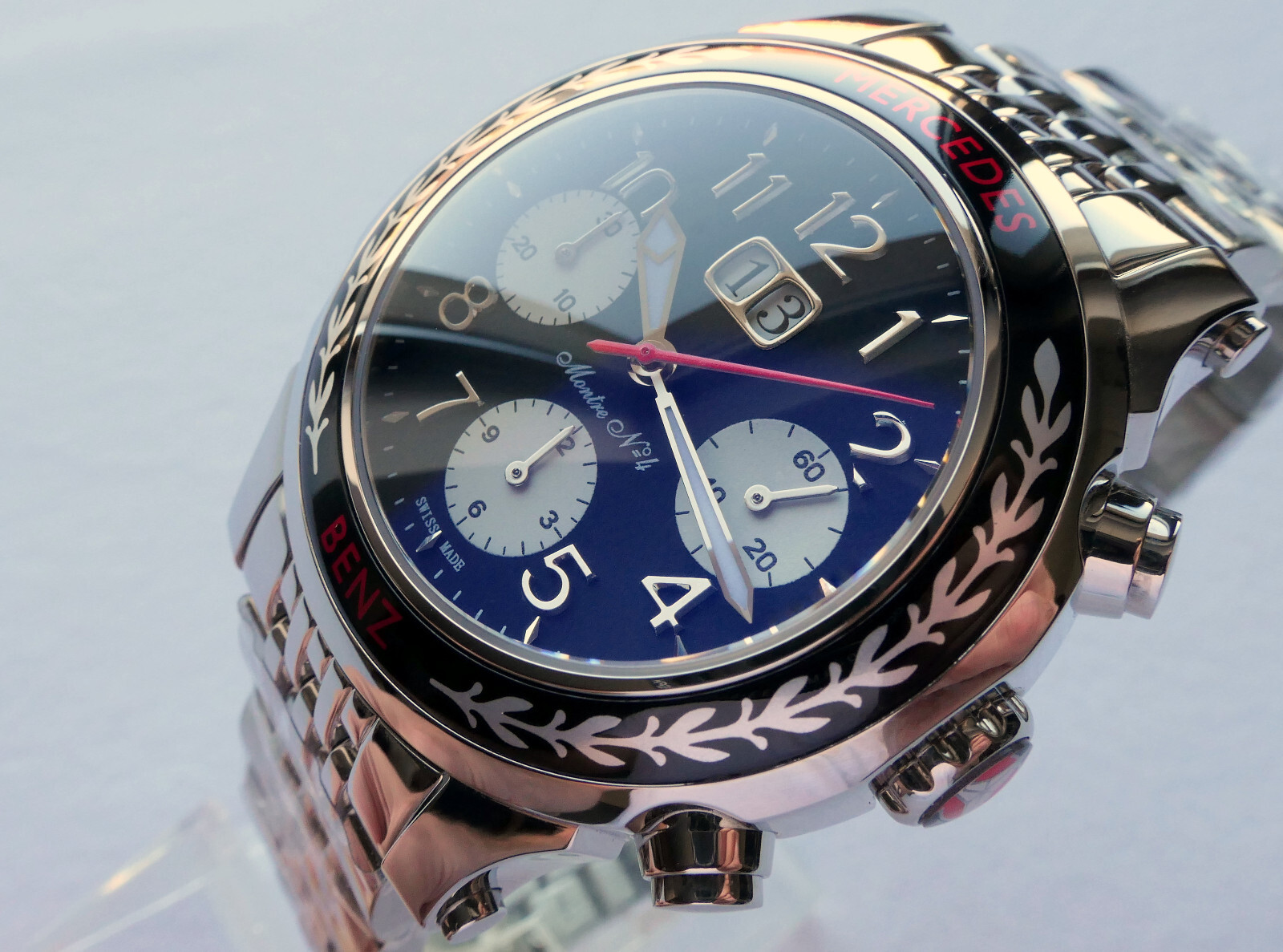 Mercedes Benz Classic Car Accessory Grand Data Swiss Automatic Chronograph Watch