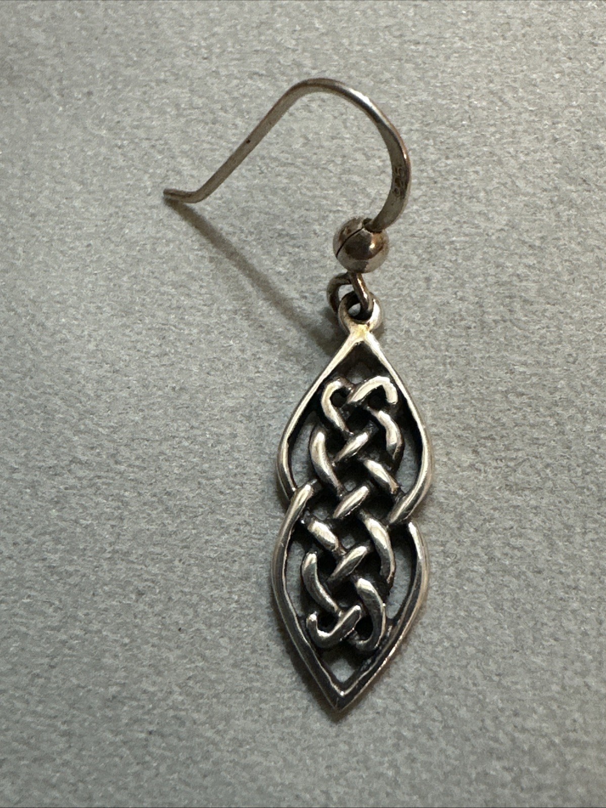 Peter Stone Sterling Silver PSCL 925 Celtic Knot EARRING – 1 SINGLE EARRING Only