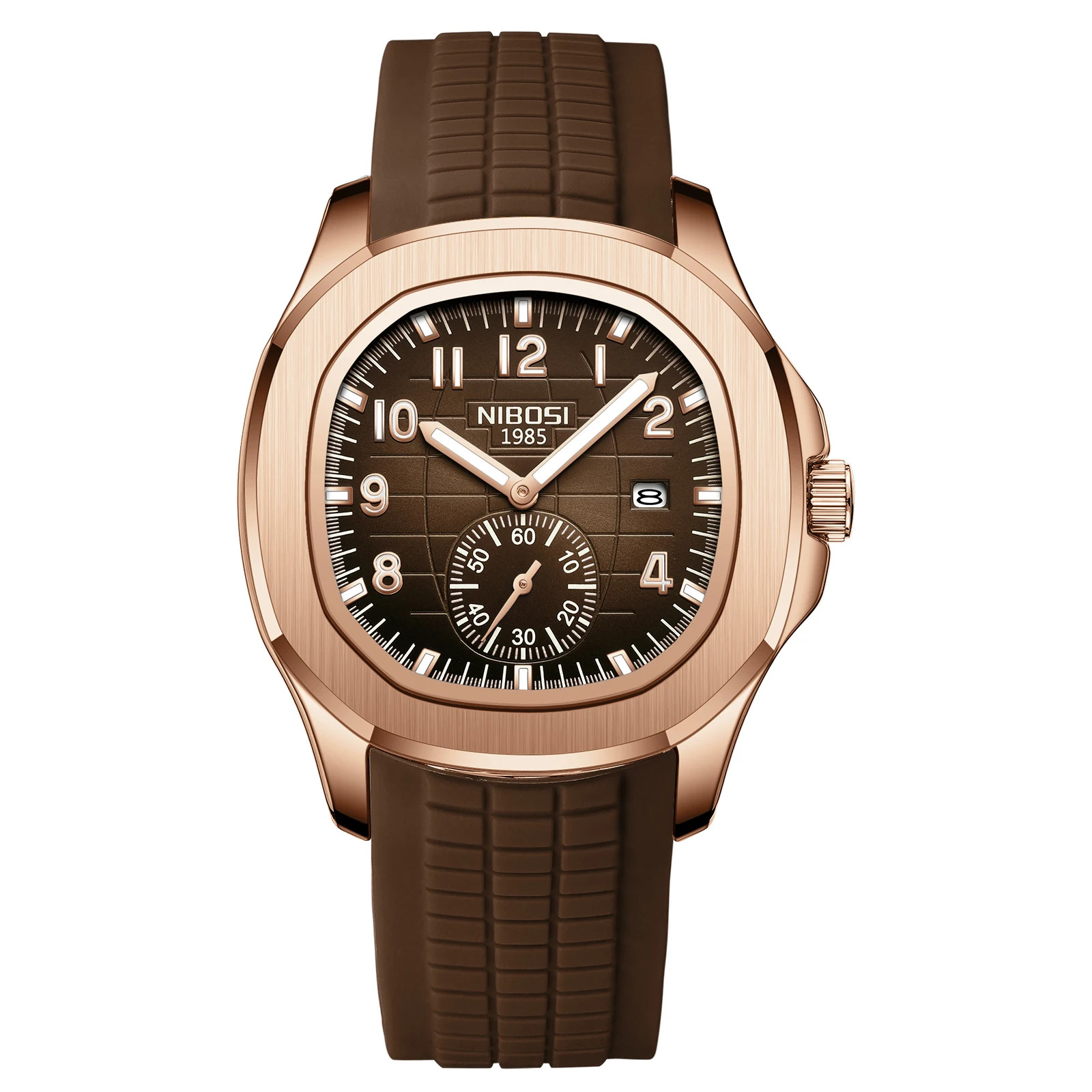 AQUANAUT Mens Luxury Quartz Watch Waterproof Luminous Auto Date Stainless Steel