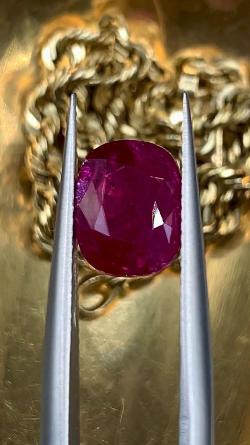 2.25Ct Natural Unheated Rare Purplish-Red Ruby From Mozambique