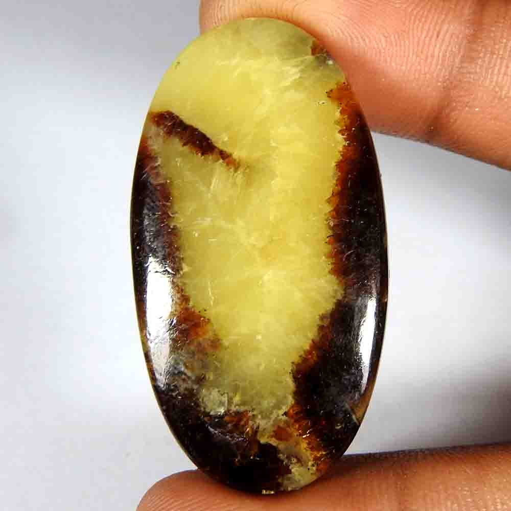 53.00Cts100%Natural Good Septerian Oval Shape Cab+(42x22x5)Loose Gemstone