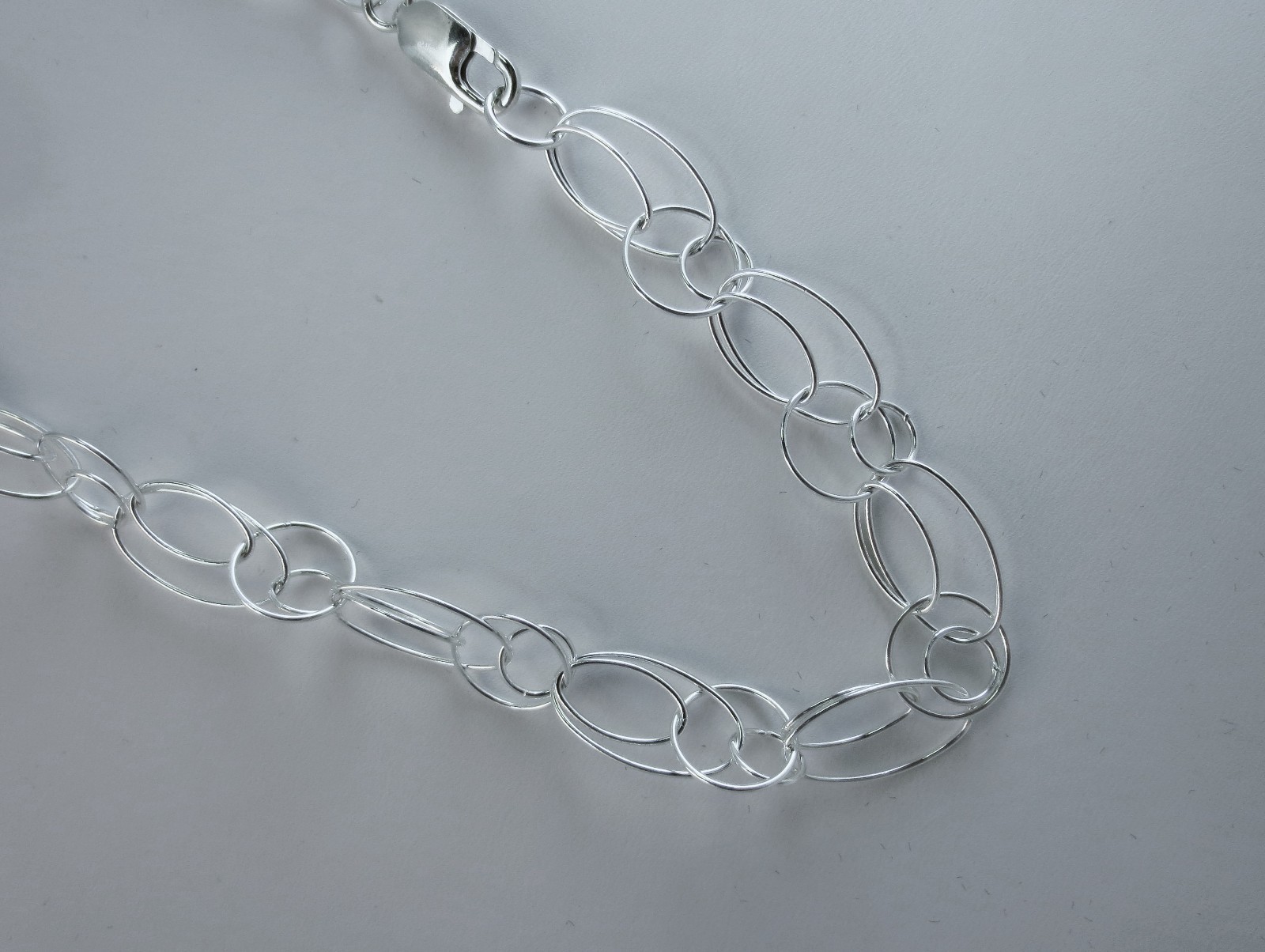 16,18,20,22,24 inch NEW Necklace & 7,8 Bracelet 11mm by 20mm Oval & 11mm cirlce