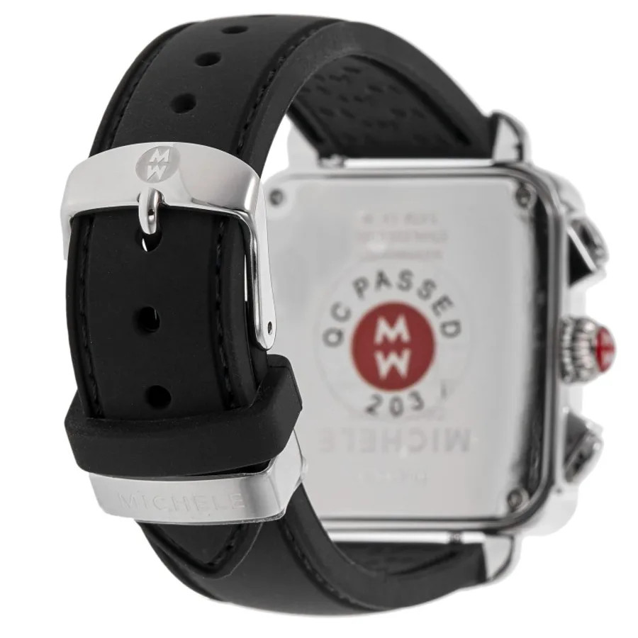 New Michele Deco Sport Quartz Chronograph Silver Women’s Watch MWW06K000071