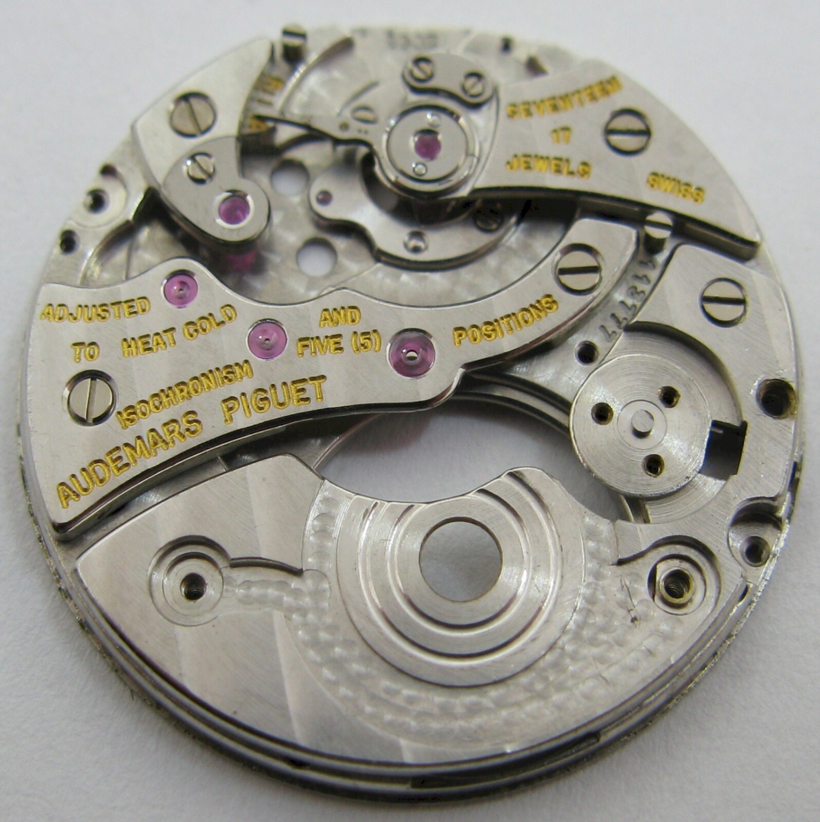 Audemars Piguet 2003 Vacheron C. 1003 part: main plate + bridges * broken screw