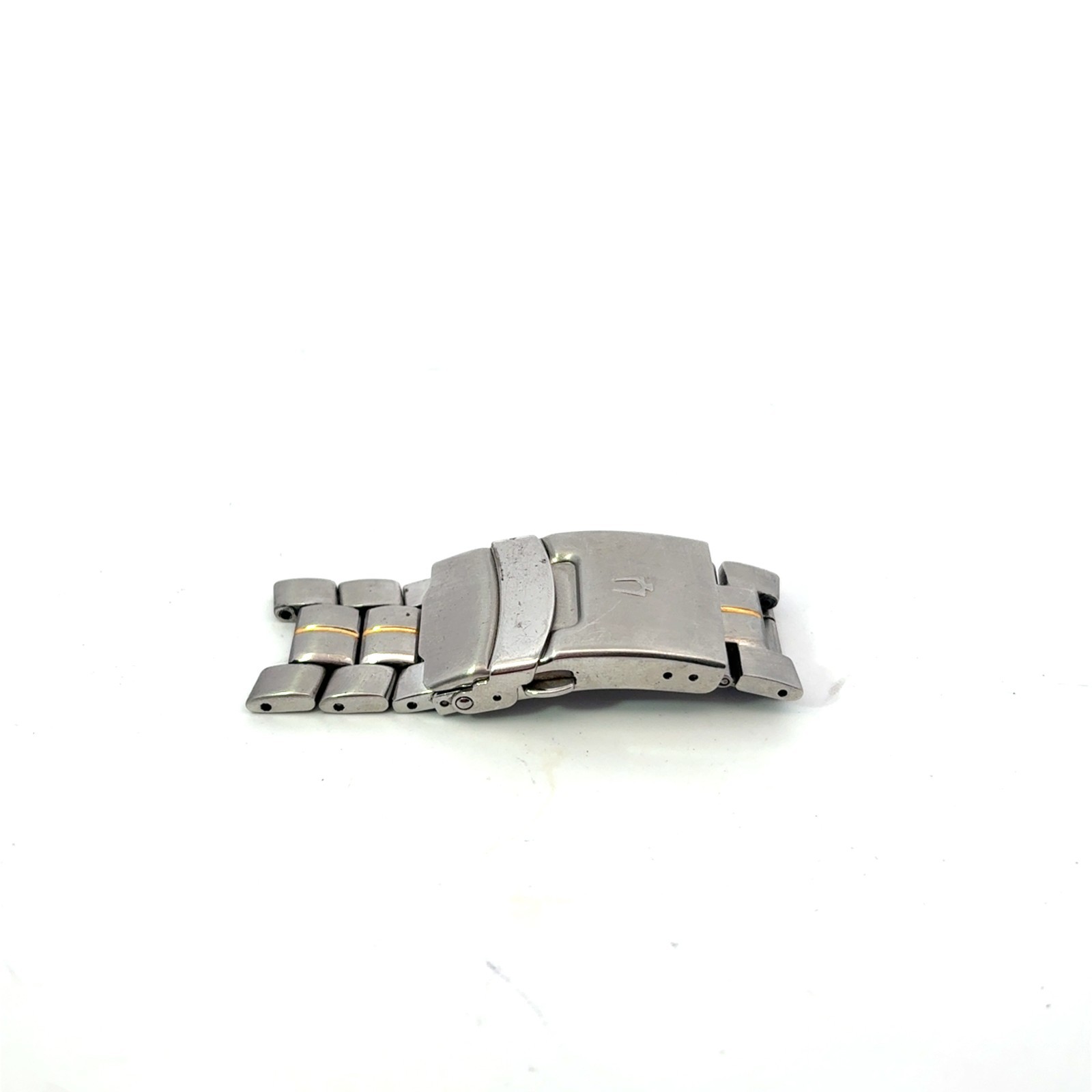 Bulova 98B400 Stainless Steel Two-Tone Gold 20mm Watch Buckle Clasp Link Parts