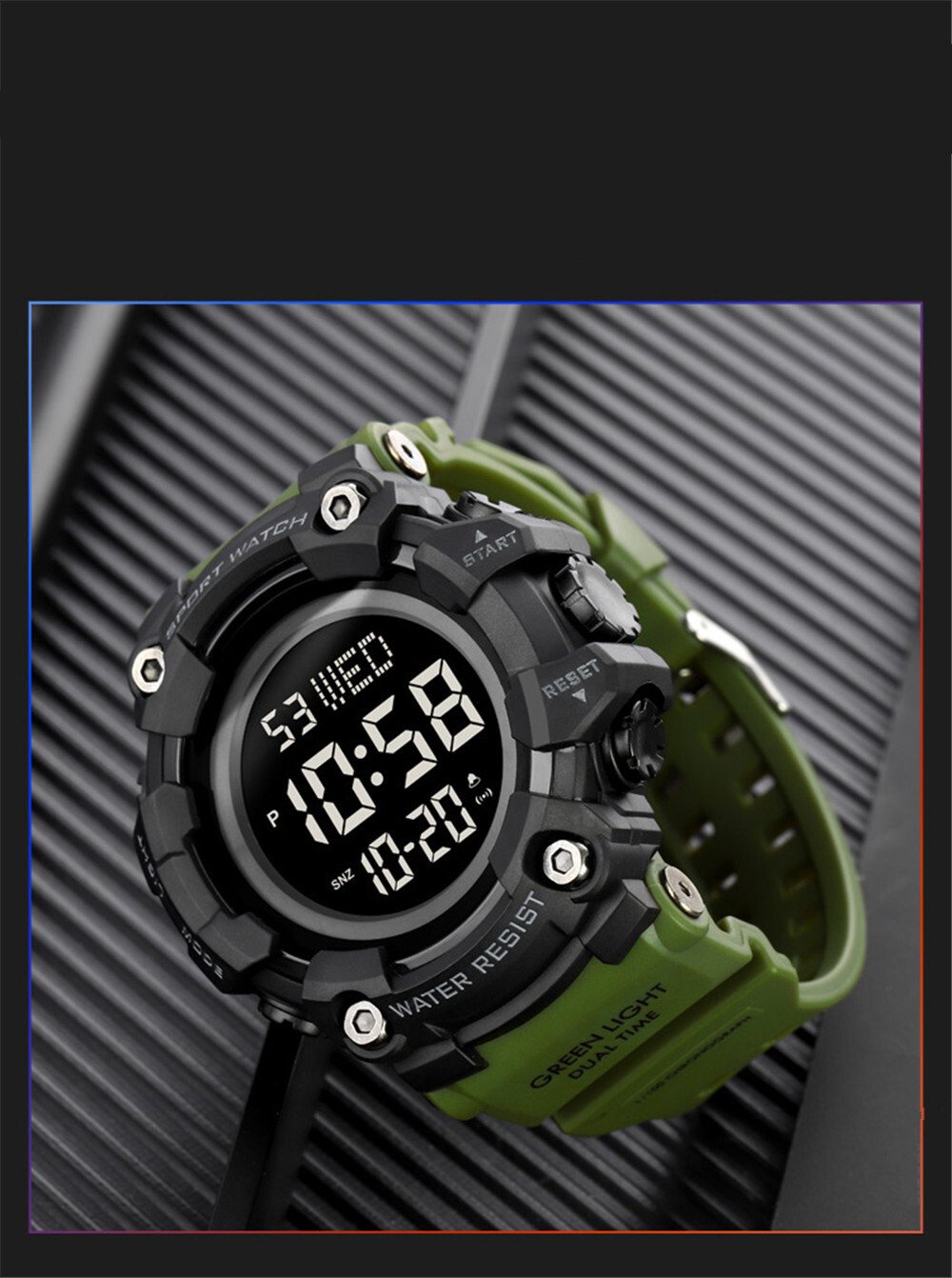 SKMEI Sport Watches Men Outdoor Digital Watch LED Alarm Stopwatch Boy Wristwatch