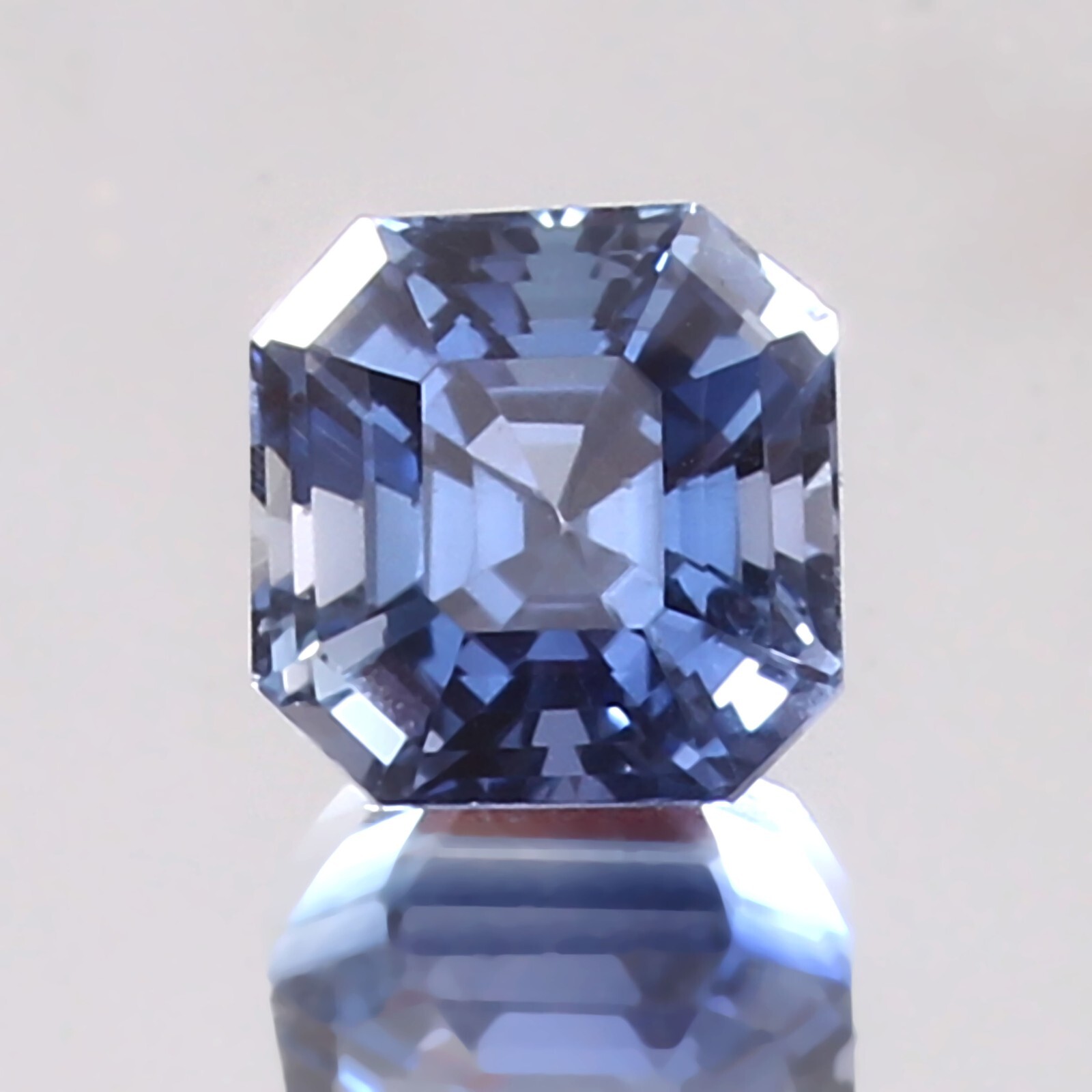 AAA Natural Pastel Blue Montana Sapphire Loose Asscher Cut Gemstone 6.70 MM