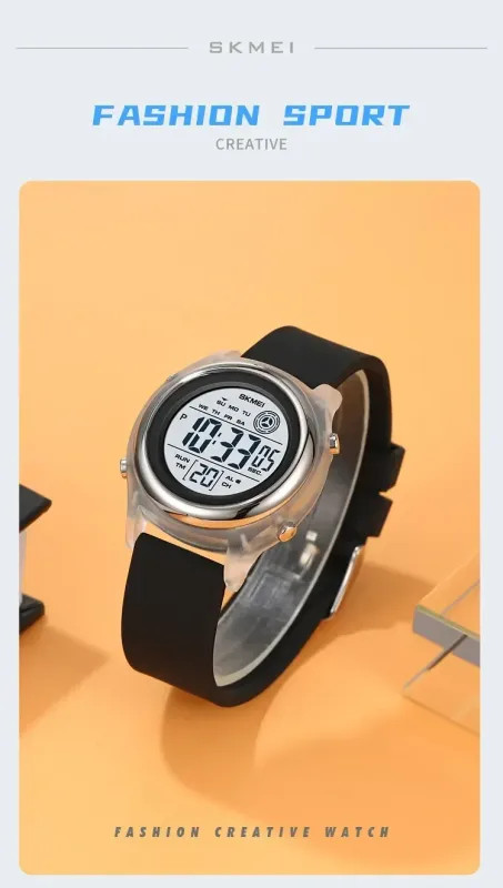 Waterproof Shockproof Sport Countdown Digital Wristwatch Women Stopwatch