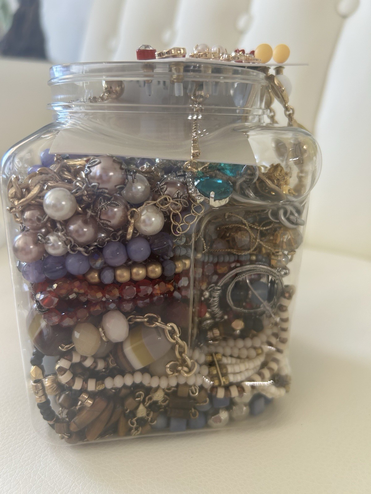 Mixed Costume Jewelry Lot – Necklaces, Bracelets, Earrings & Charms | 956g (2.1