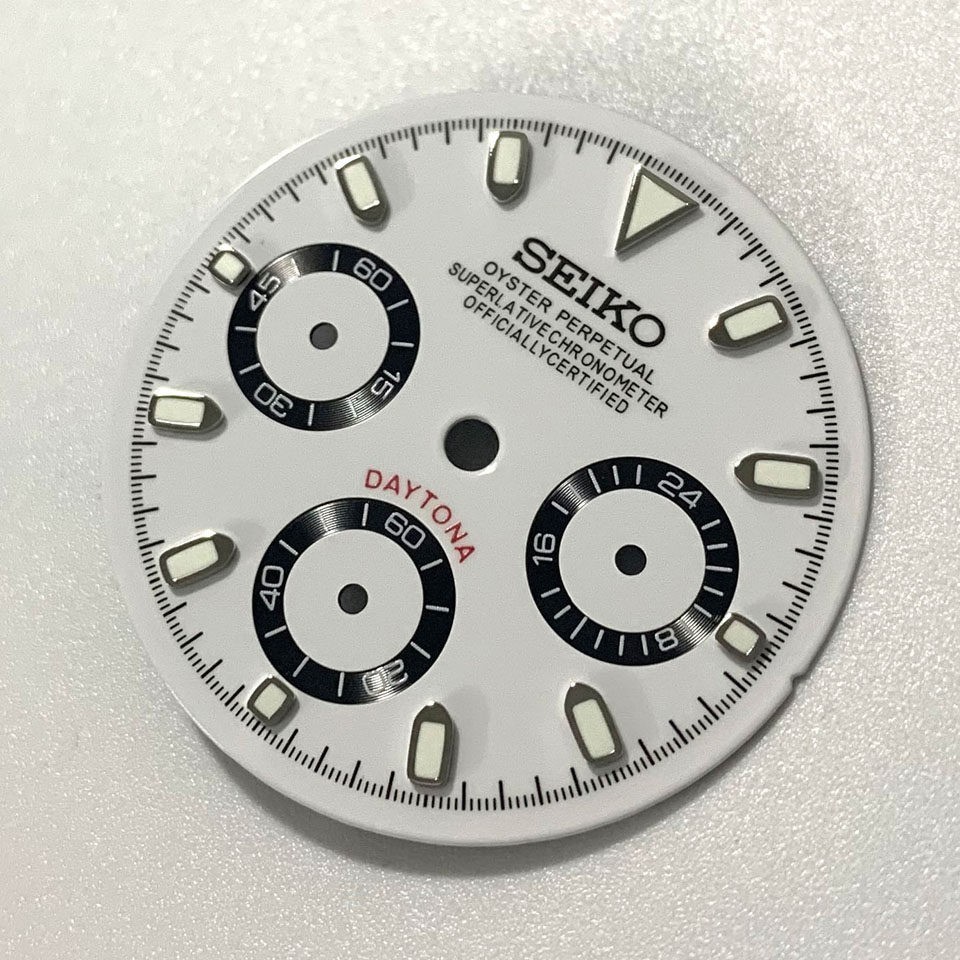 29.5mm Multifunctional Watch Dial Green Luminous for VK63 Movement Accessories