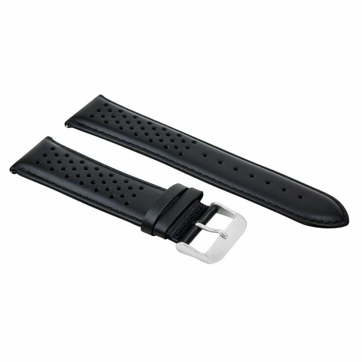 PERFORATED LEATHER RALLY WATCH STRAP BAND – QUICK RELEASE 18-19-20-21-22-23-24MM