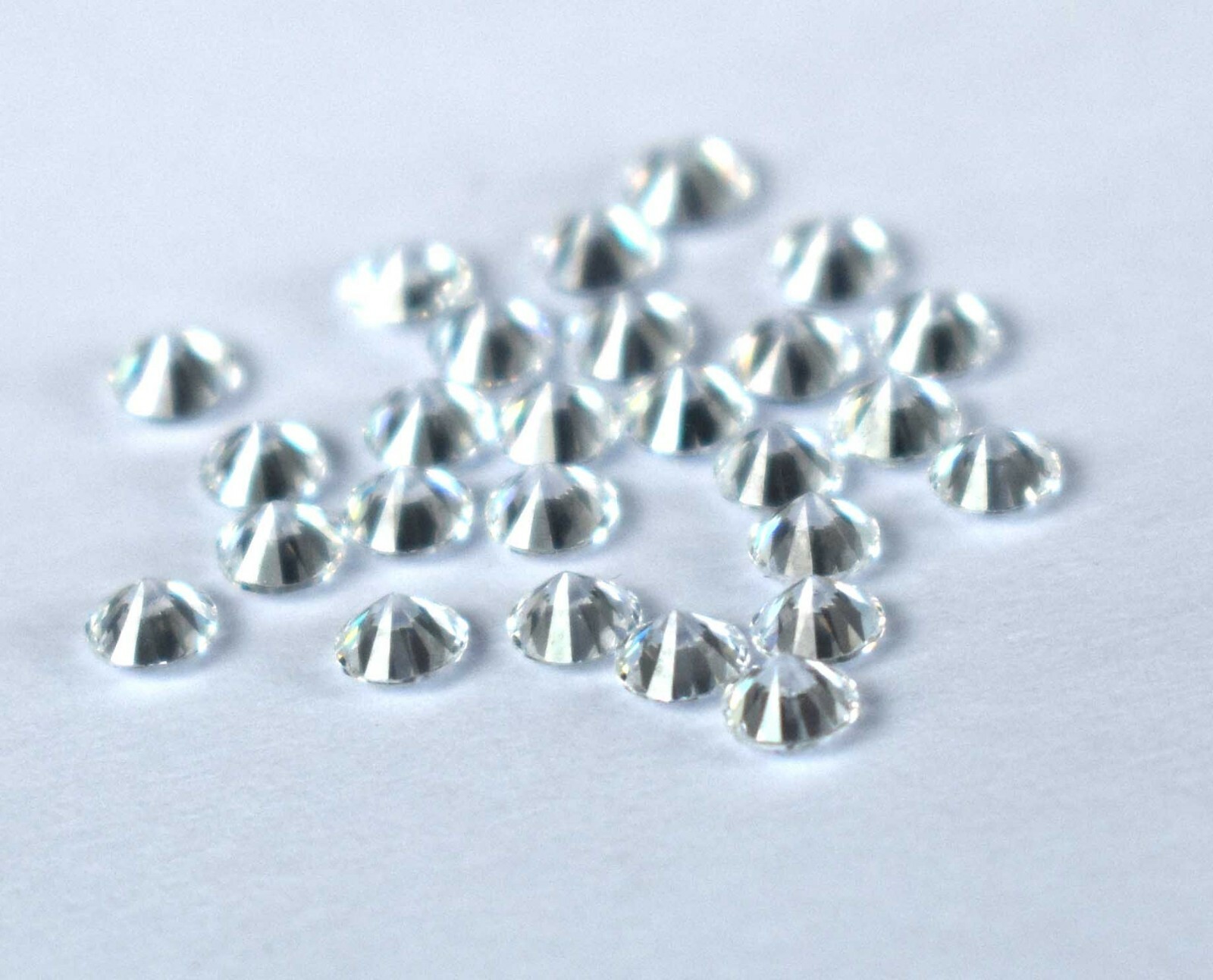 Natural White Sapphire 25 Pcs Round Gemstone 6.25 Ct/3 mm Lot AGI Certified EE35