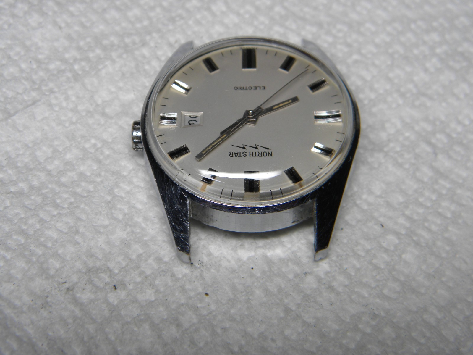 North Star Electric 13 Jewel Wrist Watch by E Gluck & Co France Repair or Parts