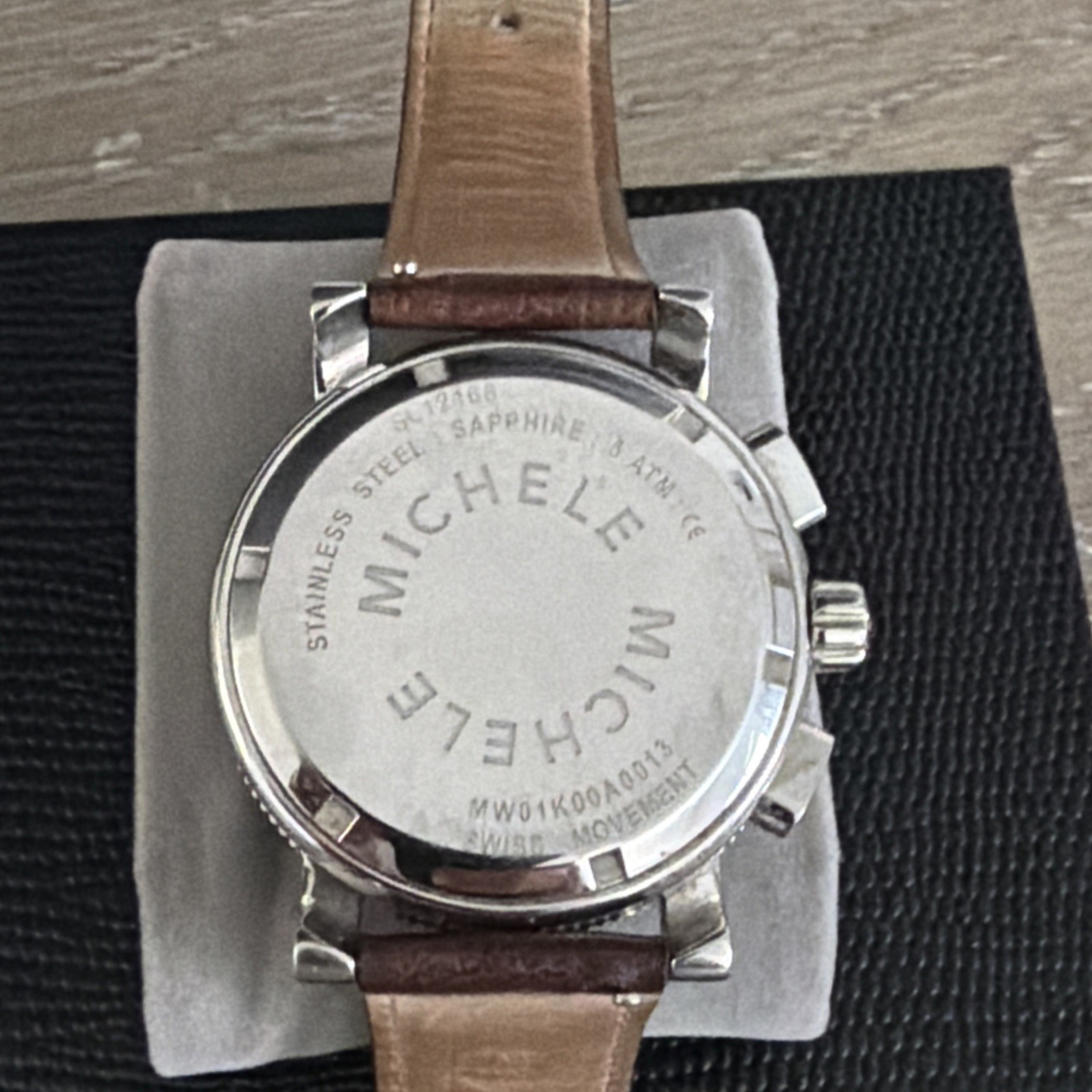 Michele Sport Sail Chronograph Watch MW01K00A0013 Swiss Quartz 41mm