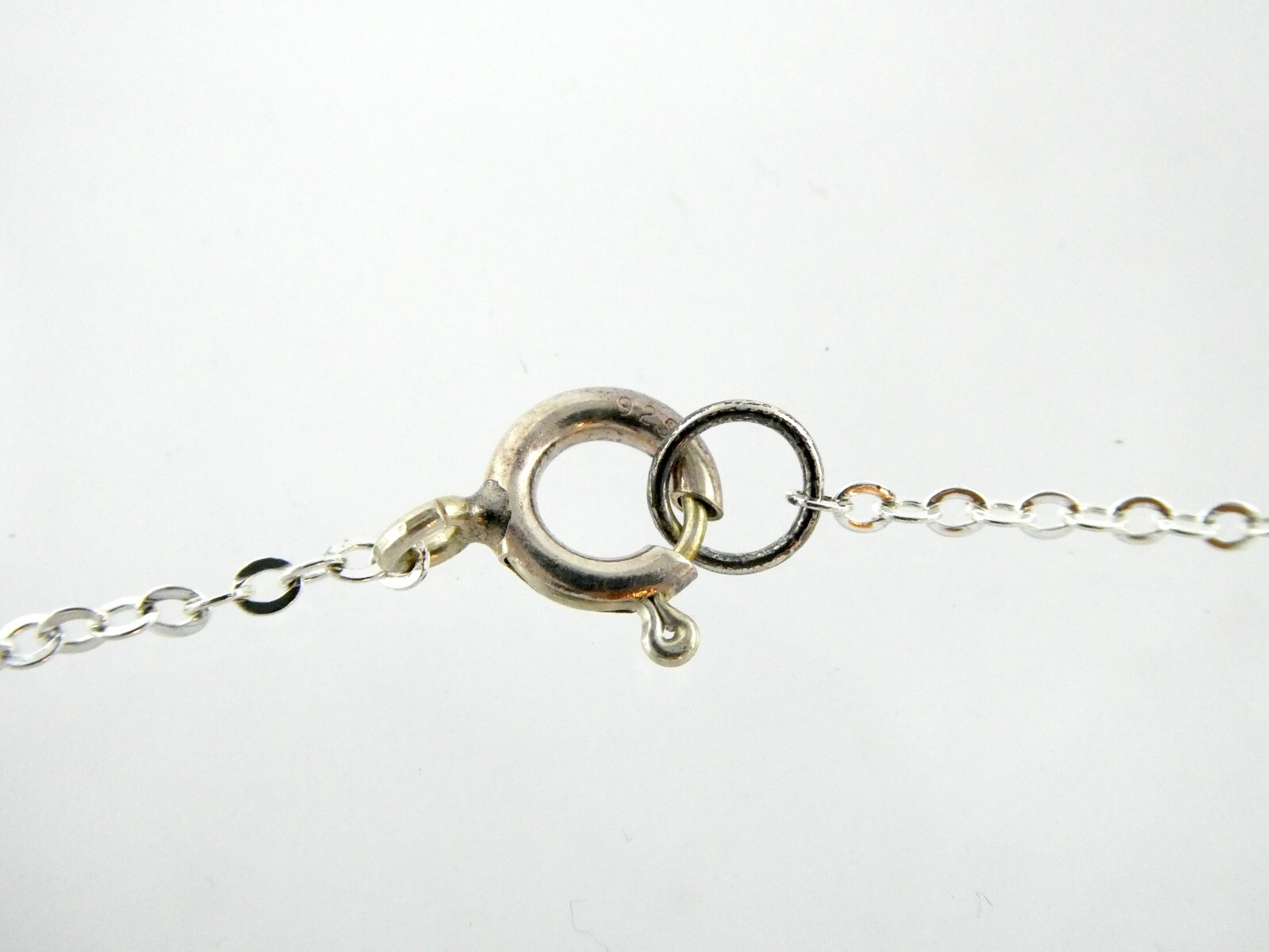 Sterling Silver Pale Blue Five Pearl Chain Bracelet 925 7 Inches Long 2.4 Grams