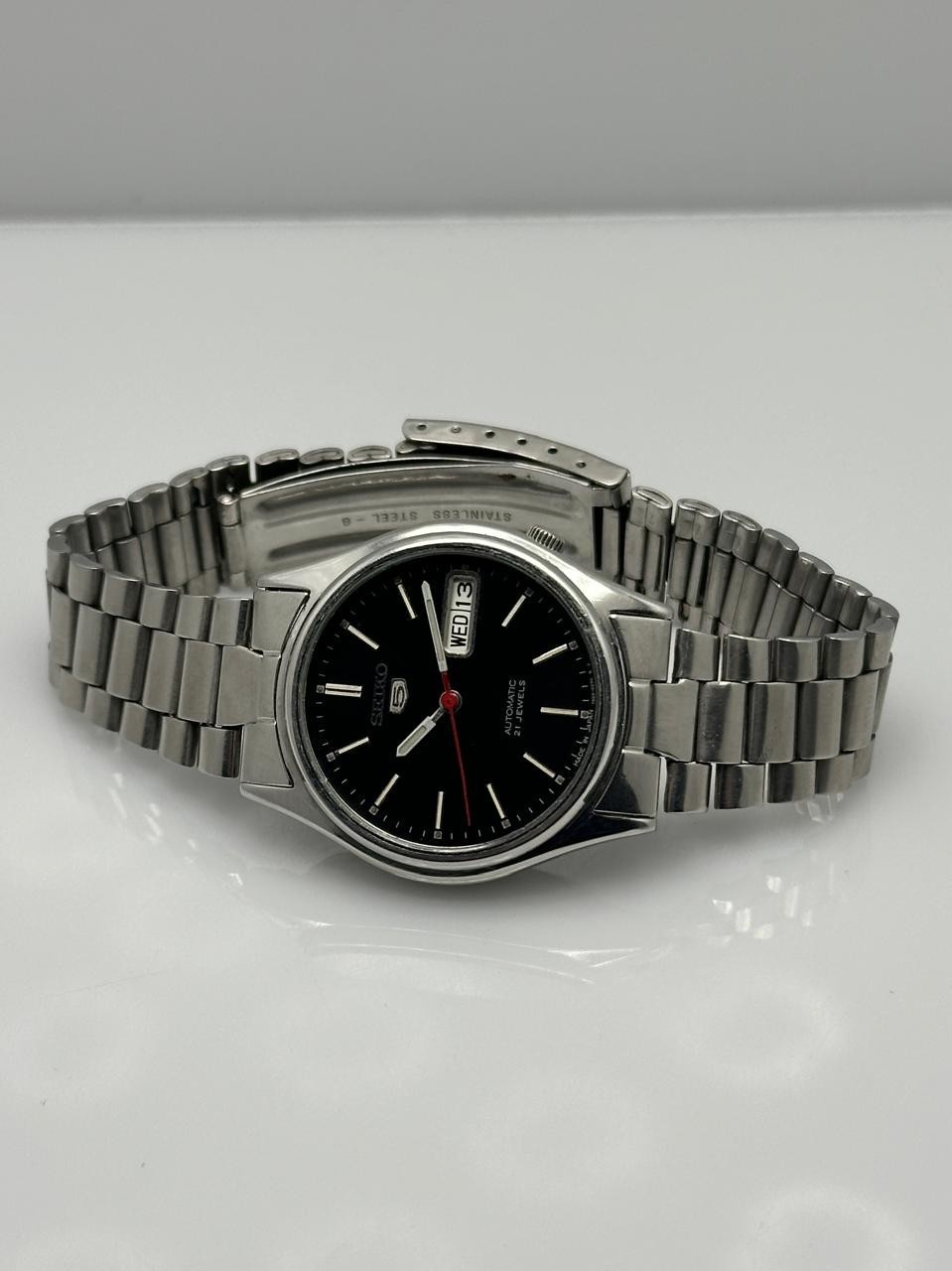 Vintage Seiko 5 Automatic 21Jewels 7S26-3180 Day/Date Japan Made Men’s Watch