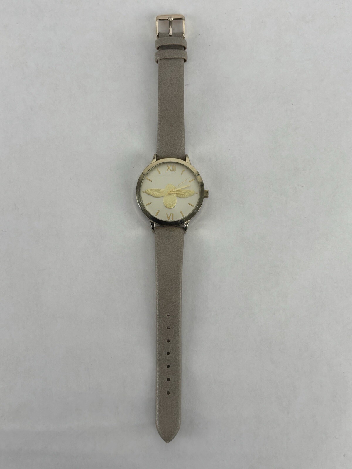 Accutime Watch Corp. 38mm Gold Tone Bumblebee Dial Quartz Watch w/Band & Battery