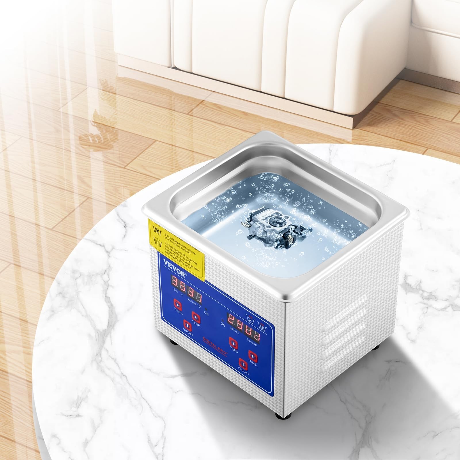 1.3L Professional Ultrasonic Cleaner with Digital Timer – 40kHz Jewelry, Watch,