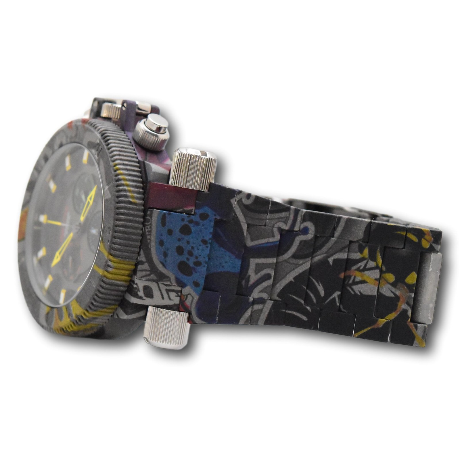 Invicta Coalition Forces Graffiti Hydro-Plated Men 51mm Swiss Chrono Watch 26449