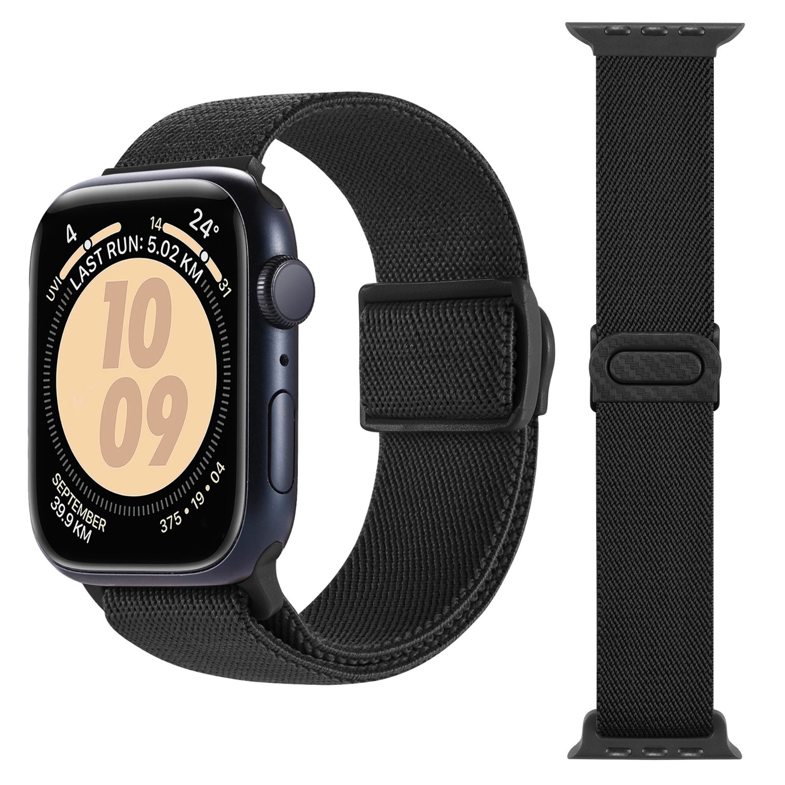 Elastic Nylon Band for Apple Watch Series 11 10 9 8 7 SE Ultra 2 Strap 44 45 49