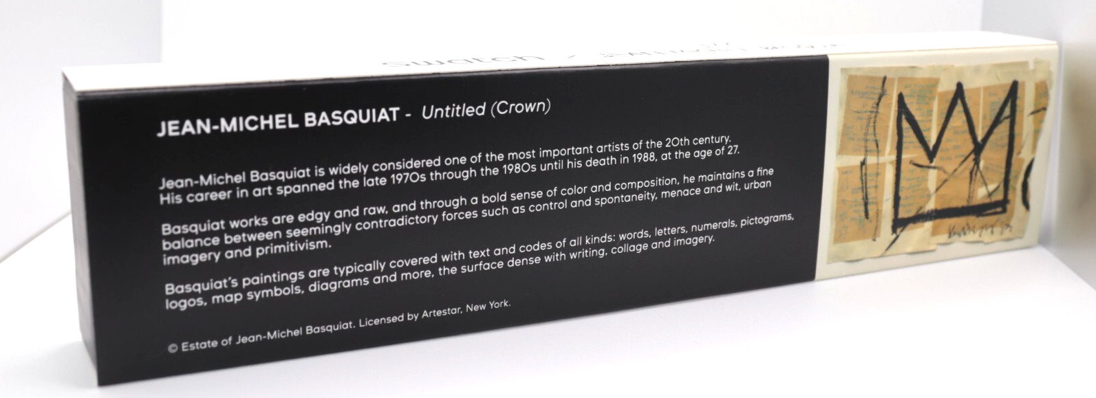 New Swiss Made Swatch UNTITLED BY JEAN-MICHEL BASQUIAT SUOZ355 ART 41MM ART Work
